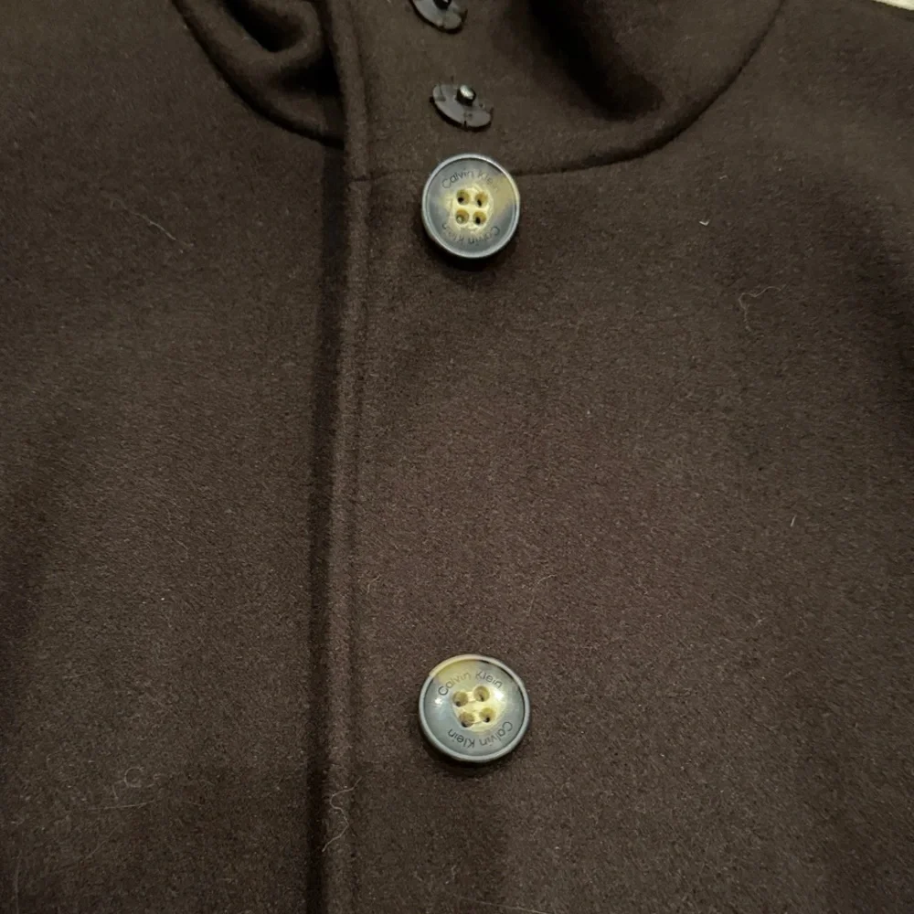 Calvin Klein Dark Brown Trench Coat - Picture 8 of 9